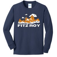 Argentina Hike Mount Fitz Roy Kids Long Sleeve Shirt