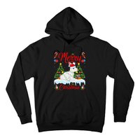 Arctic Hare Merry Christmas Tree Lights Arctic Hare Xmas Hoodie