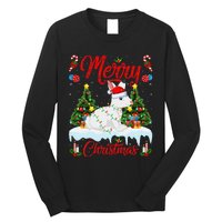 Arctic Hare Merry Christmas Tree Lights Arctic Hare Xmas Long Sleeve Shirt