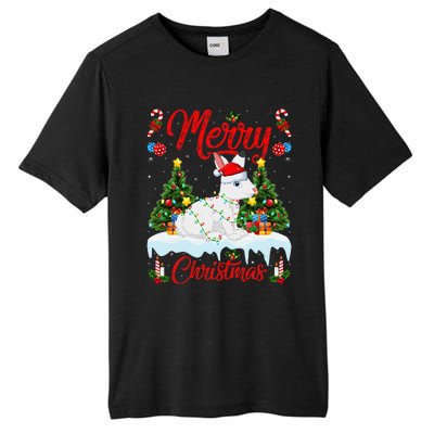 Arctic Hare Merry Christmas Tree Lights Arctic Hare Xmas Tall Fusion ChromaSoft Performance T-Shirt