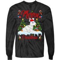 Arctic Hare Merry Christmas Tree Lights Arctic Hare Xmas Tie-Dye Long Sleeve Shirt