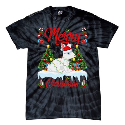 Arctic Hare Merry Christmas Tree Lights Arctic Hare Xmas Tie-Dye T-Shirt