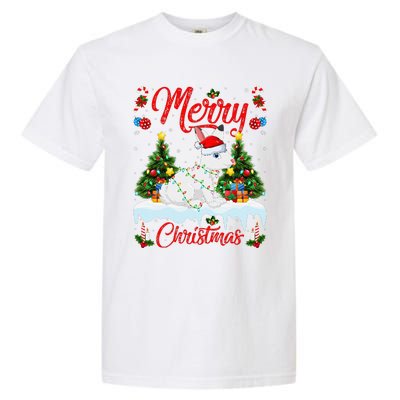 Arctic Hare Merry Christmas Tree Lights Arctic Hare Xmas Garment-Dyed Heavyweight T-Shirt