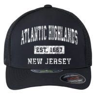 Atlantic Highlands New Jersey Nj Vintage Established Sports Flexfit Unipanel Trucker Cap