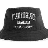 Atlantic Highlands New Jersey Nj Vintage Established Sports Sustainable Bucket Hat