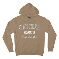 Atlantic Highlands New Jersey Nj Vintage Established Hoodie