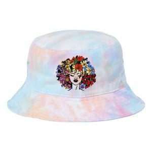 Afro Hair Natural Black History Juneteenth Pride Tie Dye Newport Bucket Hat