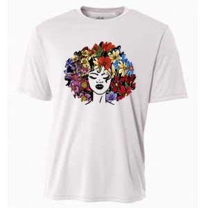 Afro Hair Natural Black History Juneteenth Pride Cooling Performance Crew T-Shirt