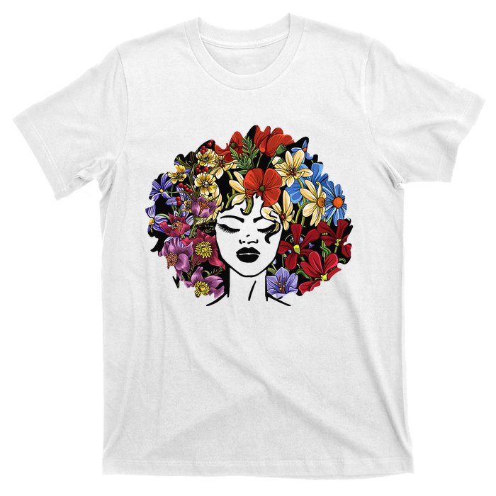 Afro Hair Natural Black History Juneteenth Pride T-Shirt