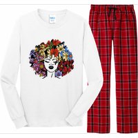 Afro Hair Natural Black History Juneteenth Pride Long Sleeve Pajama Set