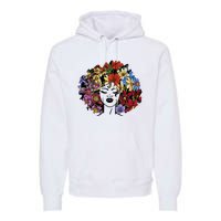 Afro Hair Natural Black History Juneteenth Pride Premium Hoodie