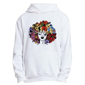 Afro Hair Natural Black History Juneteenth Pride Urban Pullover Hoodie