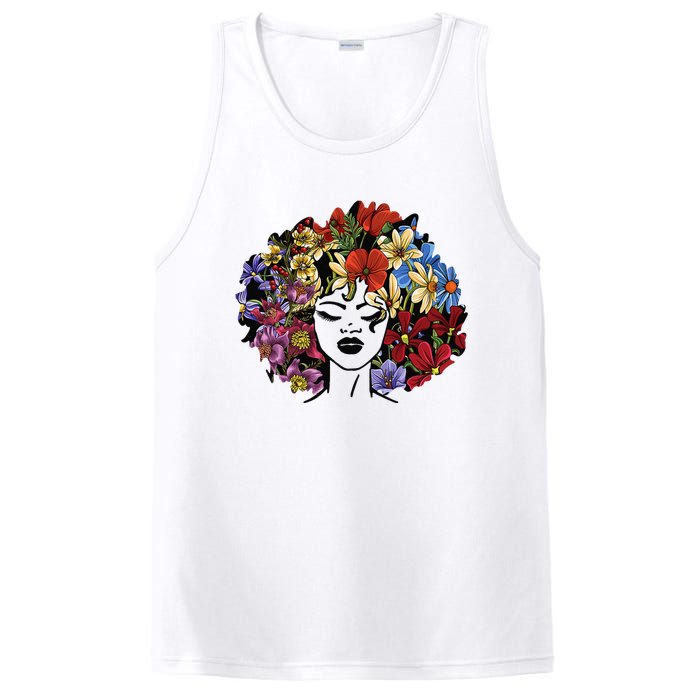 Afro Hair Natural Black History Juneteenth Pride PosiCharge Competitor Tank