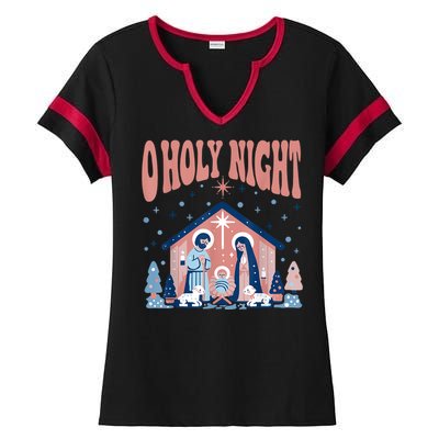 A Holy Night Ladies Halftime Notch Neck Tee