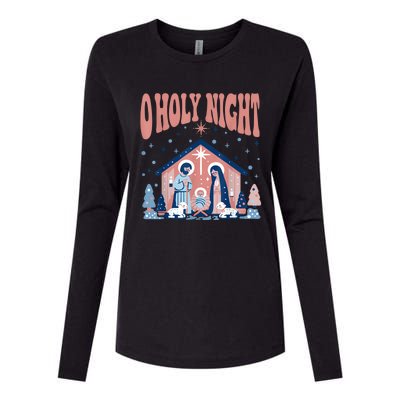 A Holy Night Womens Cotton Relaxed Long Sleeve T-Shirt