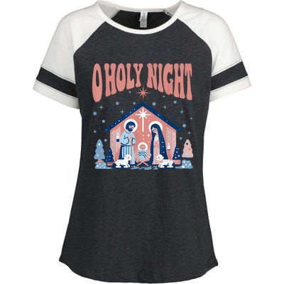 A Holy Night Enza Ladies Jersey Colorblock Tee