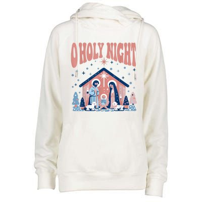 A Holy Night Womens Funnel Neck Pullover Hood