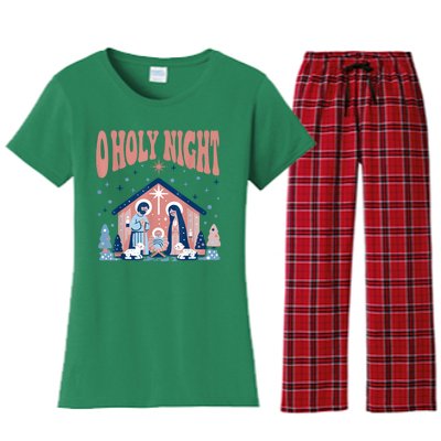 A Holy Night Women's Flannel Pajama Set