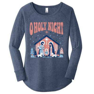 A Holy Night Women's Perfect Tri Tunic Long Sleeve Shirt