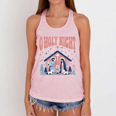 A Holy Night Women's Knotted Racerback Tank