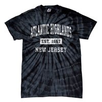 Atlantic Highlands New Jersey Nj Vintage Established Sports Tie-Dye T-Shirt