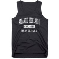 Atlantic Highlands New Jersey Nj Vintage Established Sports Tank Top