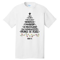 And His Name Shall Be Called Wonderful Counselor Christmas Tree Tall T-Shirt