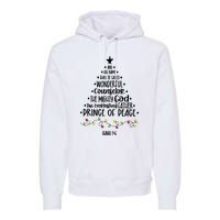 And His Name Shall Be Called Wonderful Counselor Christmas Tree Premium Hoodie