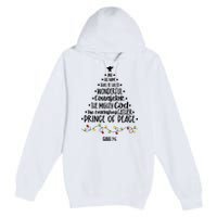 And His Name Shall Be Called Wonderful Counselor Christmas Tree Premium Pullover Hoodie