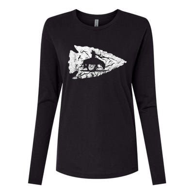 Arrowhead Hunting Native American Relic Hunter Arrowhead Womens Cotton Relaxed Long Sleeve T-Shirt