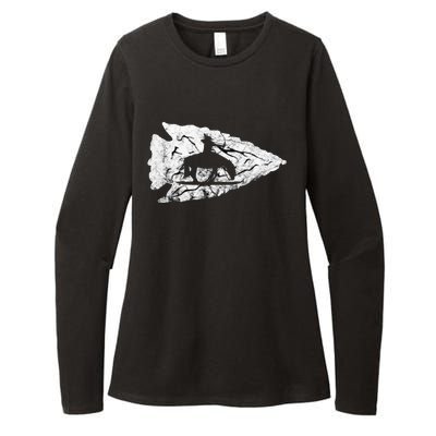 Arrowhead Hunting Native American Relic Hunter Arrowhead Womens CVC Long Sleeve Shirt