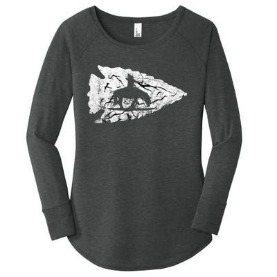 Arrowhead Hunting Native American Relic Hunter Arrowhead Women's Perfect Tri Tunic Long Sleeve Shirt