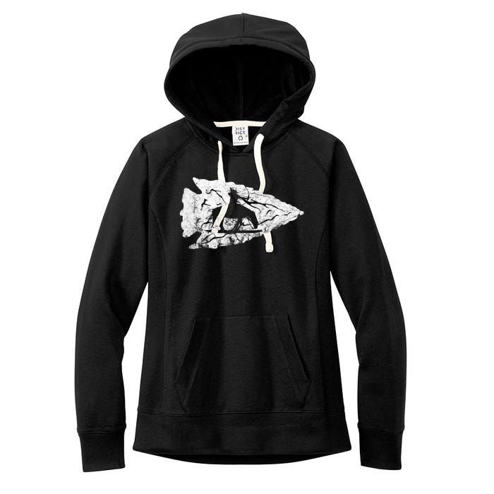 Arrowhead Hunting Native American Relic Hunter Arrowhead Women's Fleece Hoodie