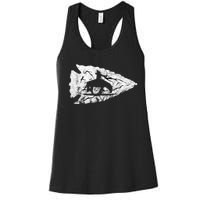 Arrowhead Hunting Native American Relic Hunter Arrowhead Women's Racerback Tank