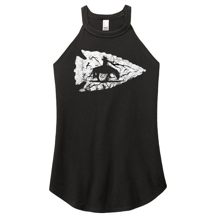 Arrowhead Hunting Native American Relic Hunter Arrowhead Women's Perfect Tri Rocker Tank