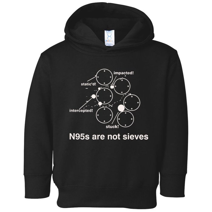 Amanda Hu N95s Are Not Sieves Toddler Hoodie