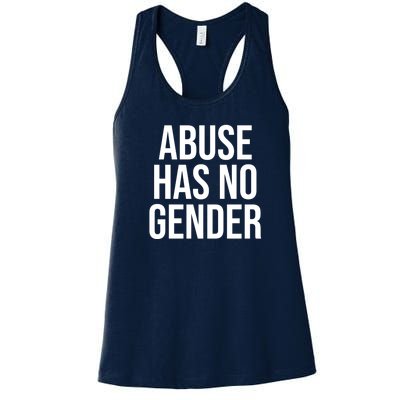 Abuse Has No Gender Women's Racerback Tank