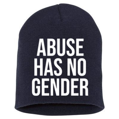 Abuse Has No Gender Short Acrylic Beanie