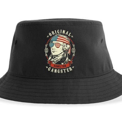 Alexander Hamilton Original Gangster 4th Of July Sustainable Bucket Hat