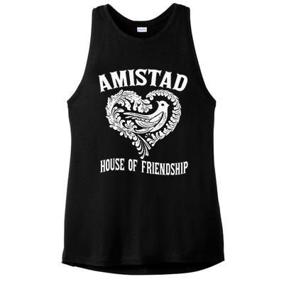 Amistad House Of Friendship Rca Friendly School Spirit Ladies PosiCharge Tri-Blend Wicking Tank