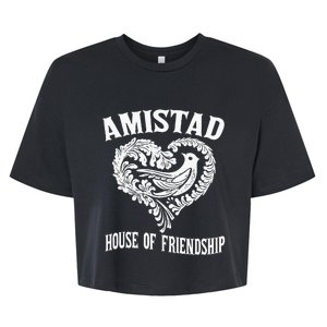 Amistad House Of Friendship Rca Friendly School Spirit Bella+Canvas Jersey Crop Tee