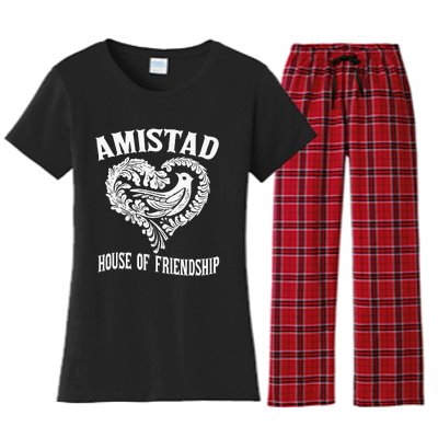 Amistad House Of Friendship Rca Friendly School Spirit Women's Flannel Pajama Set