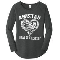 Amistad House Of Friendship Rca Friendly School Spirit Women's Perfect Tri Tunic Long Sleeve Shirt