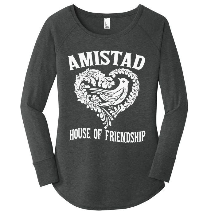 Amistad House Of Friendship Rca Friendly School Spirit Women's Perfect Tri Tunic Long Sleeve Shirt