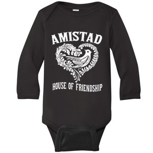 Amistad House Of Friendship Rca Friendly School Spirit Baby Long Sleeve Bodysuit