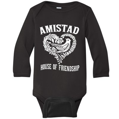 Amistad House Of Friendship Rca Friendly School Spirit Baby Long Sleeve Bodysuit