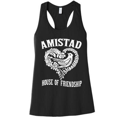 Amistad House Of Friendship Rca Friendly School Spirit Women's Racerback Tank