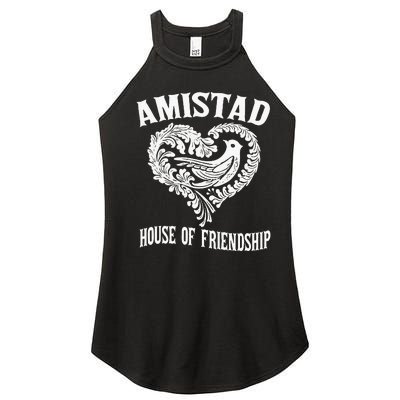 Amistad House Of Friendship Rca Friendly School Spirit Women’s Perfect Tri Rocker Tank