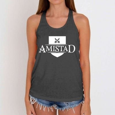 Amistad House Of Friendship House Retro Friendship Women's Knotted Racerback Tank