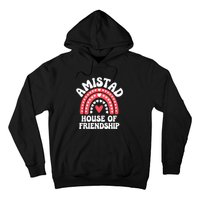 Amistad House Of Friendship Boho Heart Rainbow Hoodie